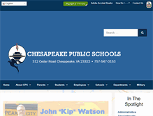 Tablet Screenshot of cpschools.com